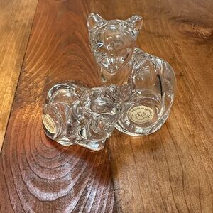 Lenox Crystal Cat 🧂 & Pepper shakers🐈‍⬛🐈‍⬛